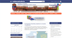 Desktop Screenshot of educantabria.es